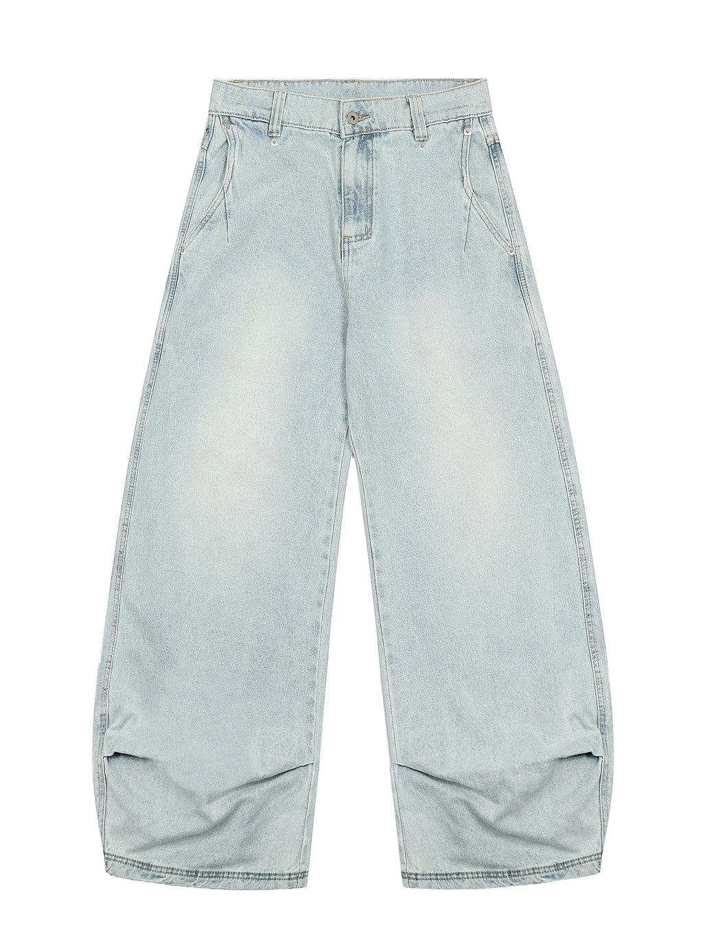 Washed Drape Machete Jeans  OR0445