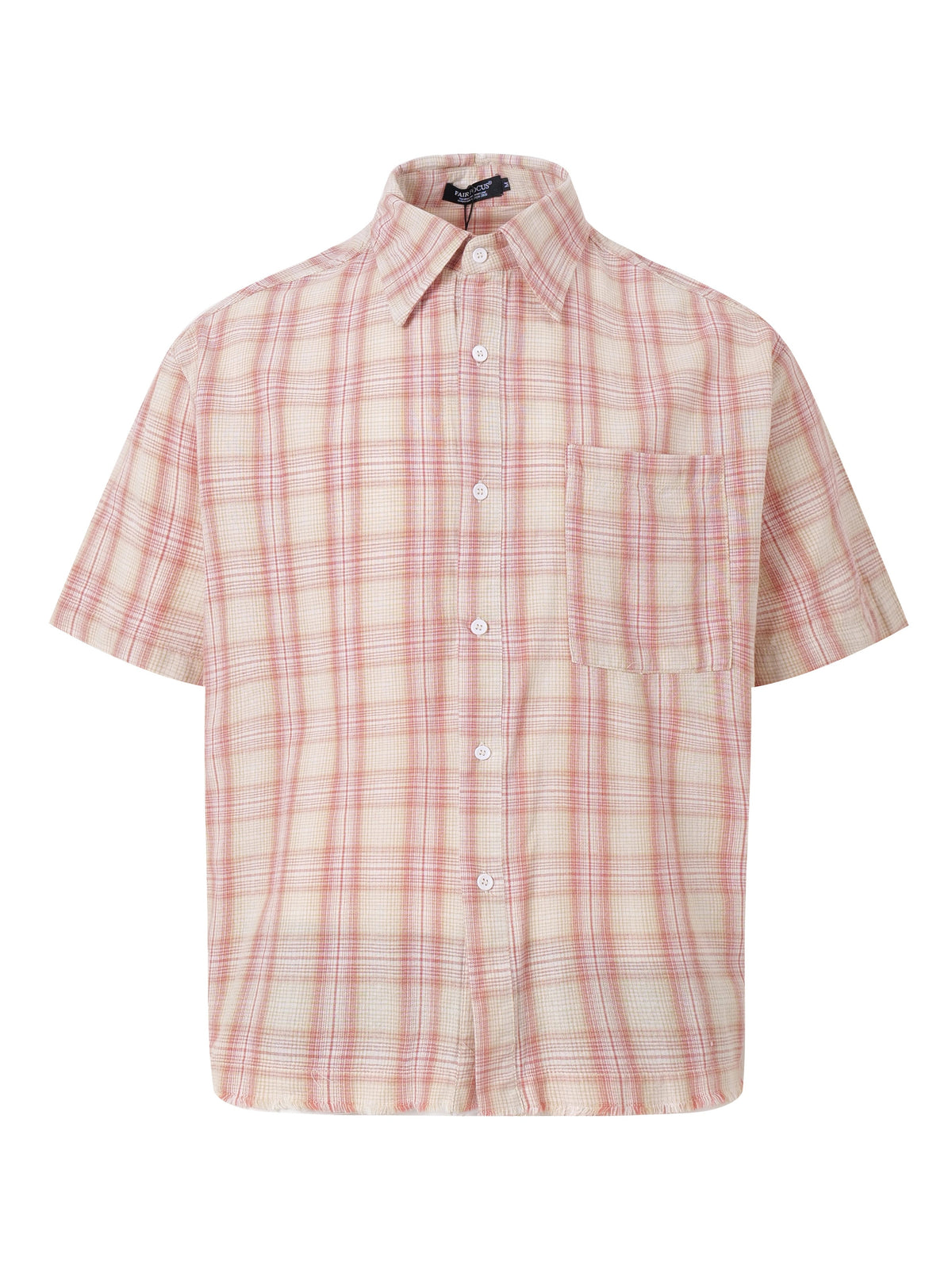 Muscle Plaid Short-sleeved Shirt  OR0447