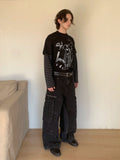 Groundworker Washed Old Rivet Spliced Jeans  OR0448