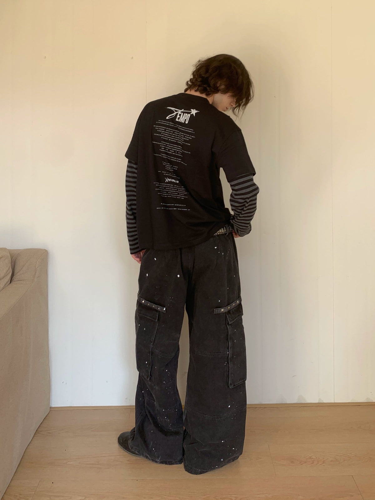 Groundworker Washed Old Rivet Spliced Jeans  OR0448