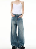 Washed Cleanfit Blue Denim Pants  OR0449