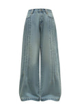 Triple-buried Bone Washed Jeans  OR0461