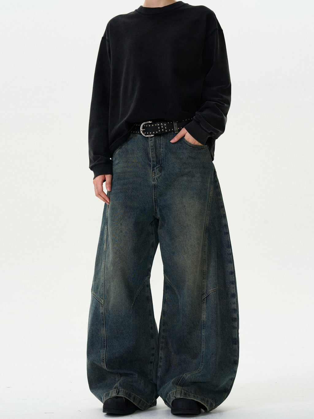 Vintage Scimitar Loose Baggy Jeans  OR0467