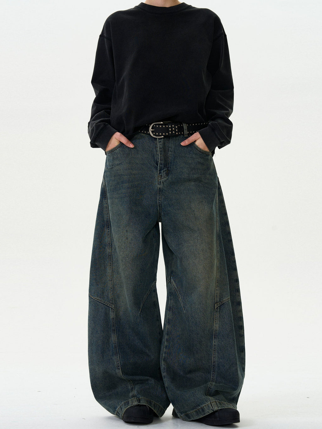Vintage Scimitar Loose Baggy Jeans  OR0467