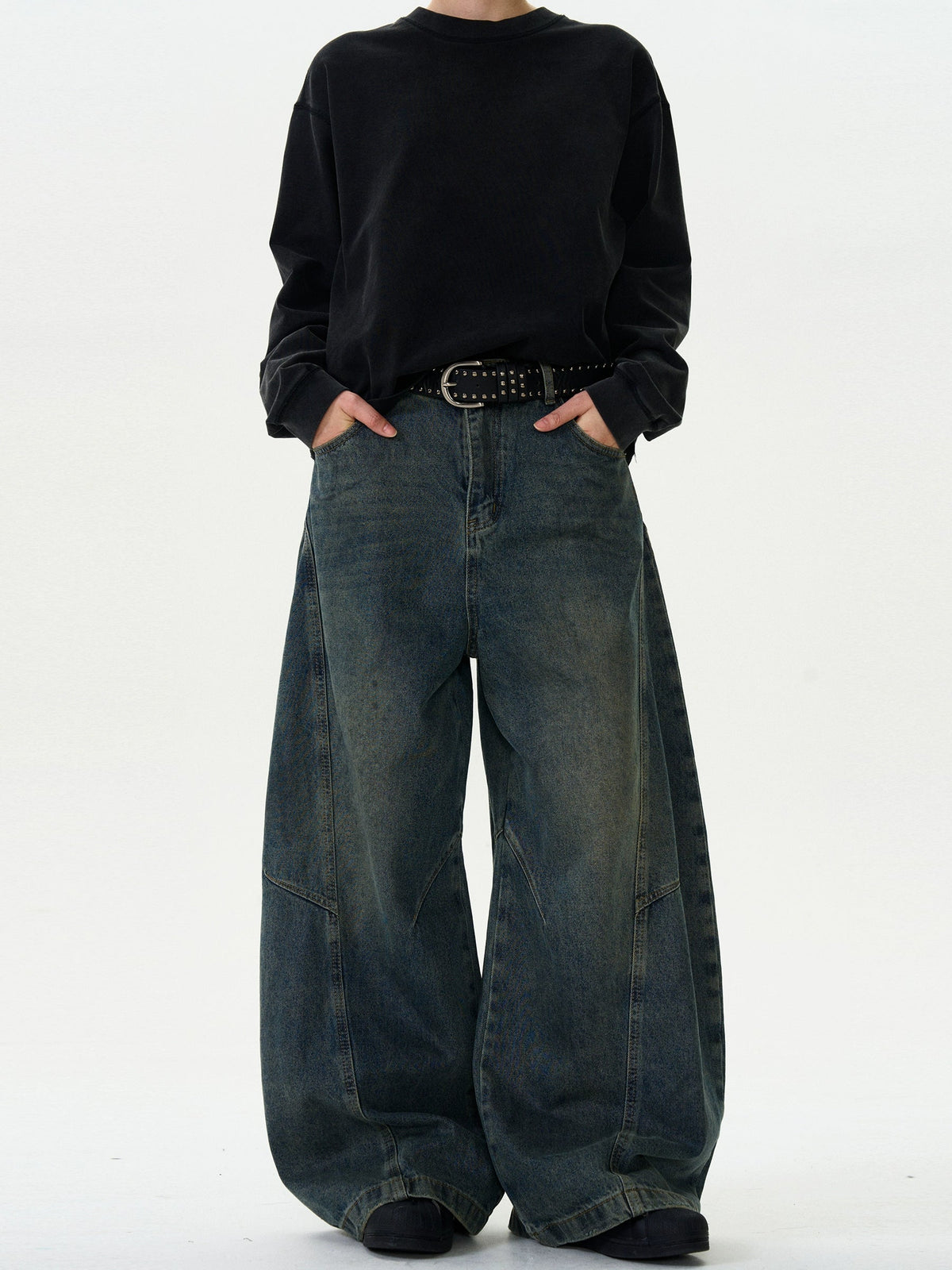 Vintage Scimitar Loose Baggy Jeans  OR0467