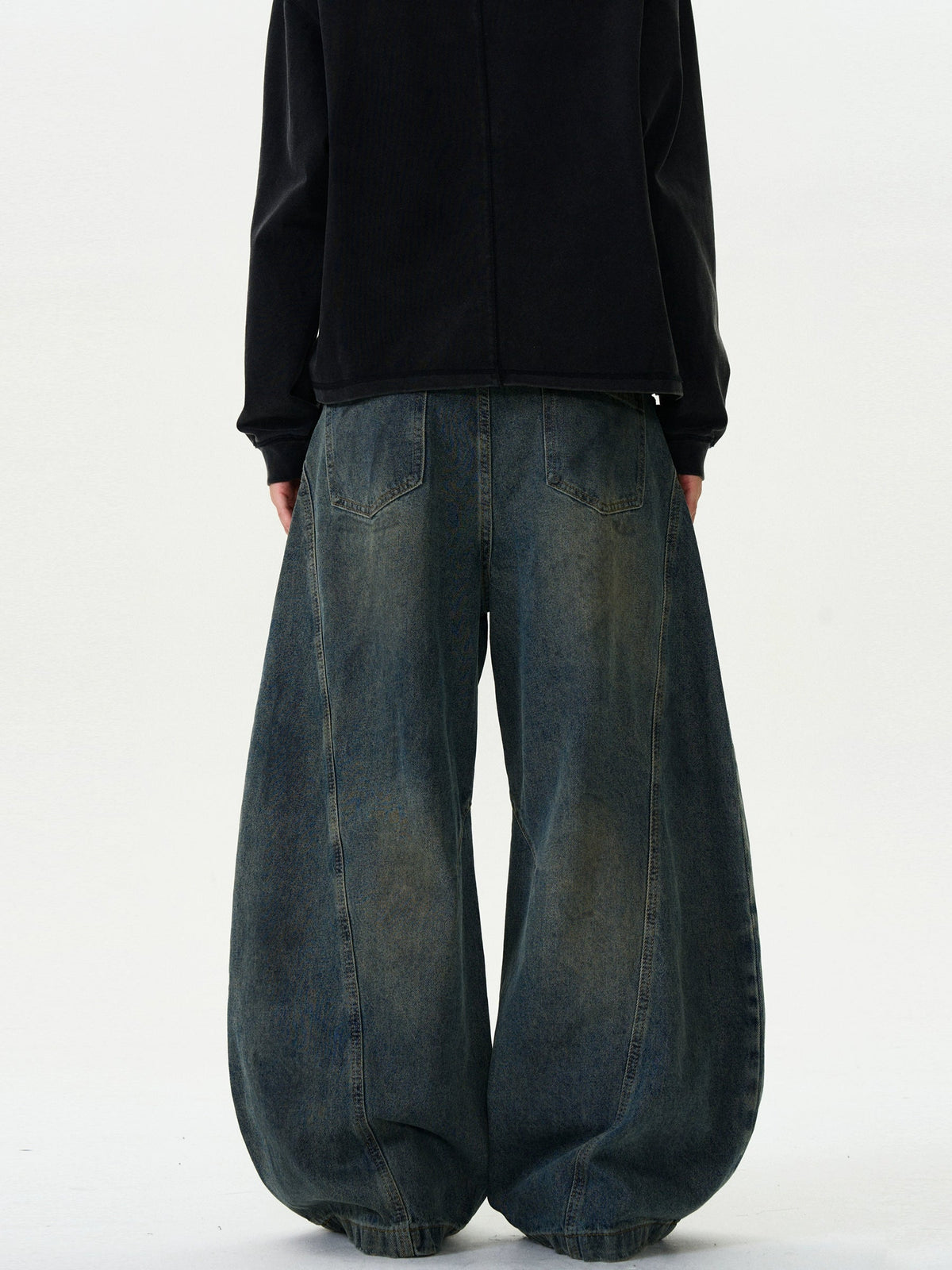 Vintage Scimitar Loose Baggy Jeans  OR0467