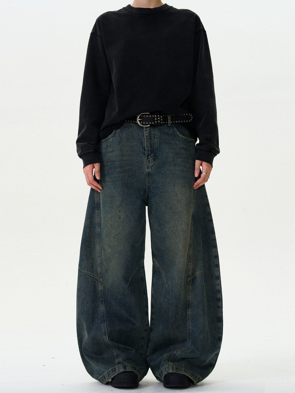 Vintage Scimitar Loose Baggy Jeans  OR0467