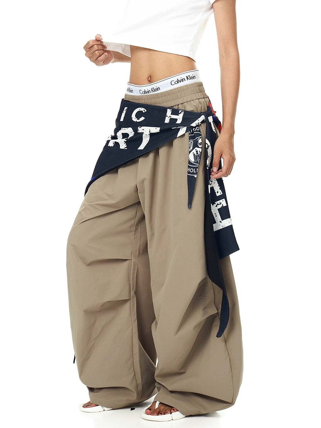 Retro Curtain Machete Wide Pants  OR0481