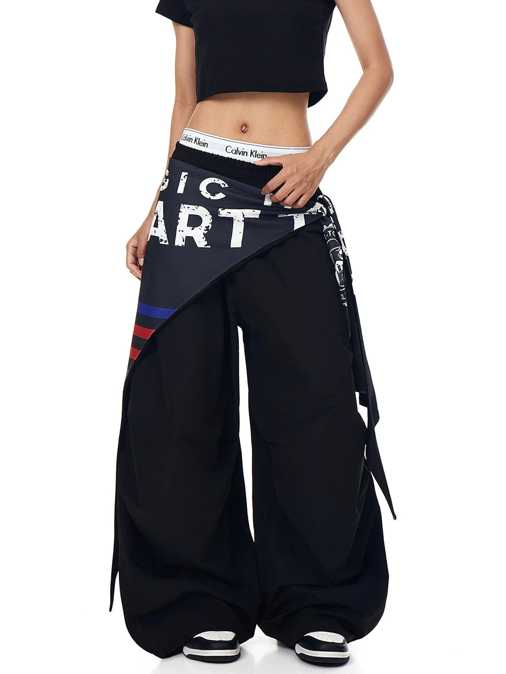 Retro Curtain Machete Wide Pants  OR0481