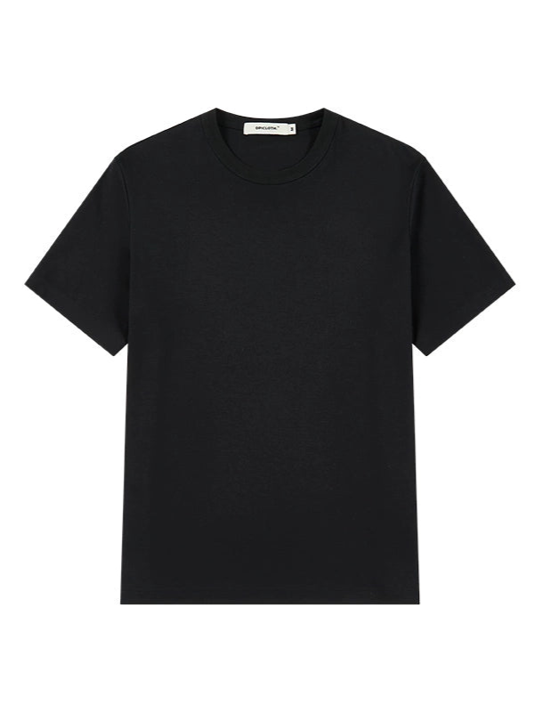 Set-In Shoulder Sorona White Slim Fit Crewneck Tee  OR0496