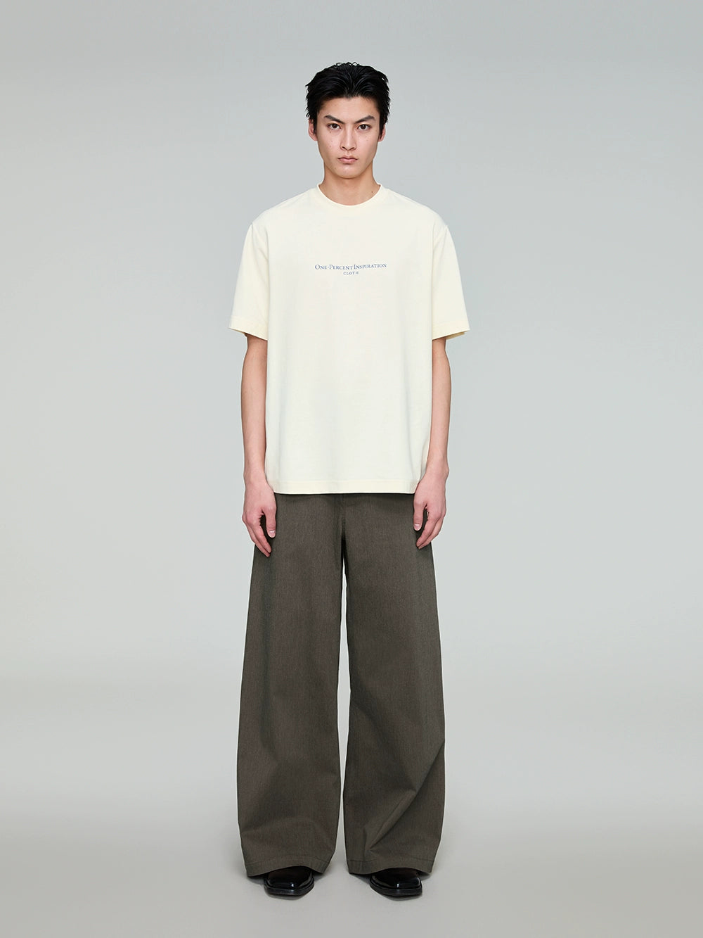 Two-Tone Vintage-Inspired A-Line Wide-Leg Pants  OR0502