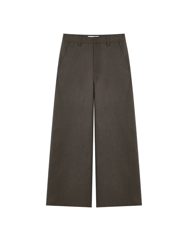 Two-Tone Vintage-Inspired A-Line Wide-Leg Pants  OR0502