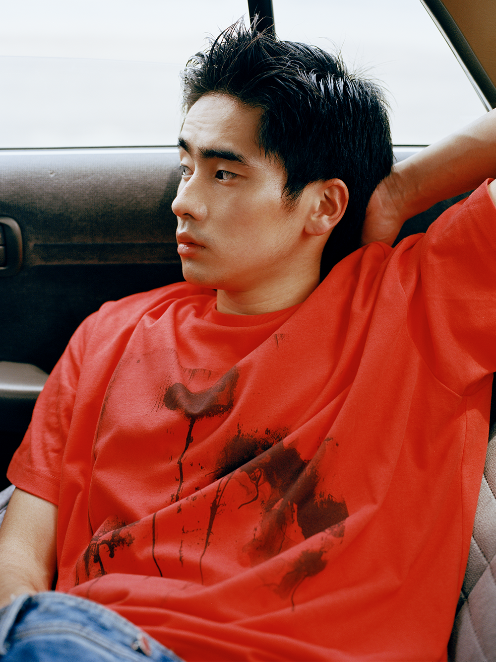 Floral Direct-Print Casual Short Sleeve Tee  OR0504