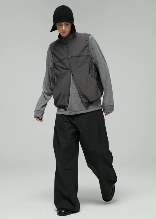 Colorblock Lightweight Stand Collar Vest  OR0508