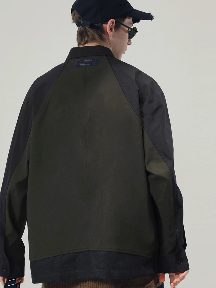 Hybrid Structure Zip Shirt Jacket  OR0509