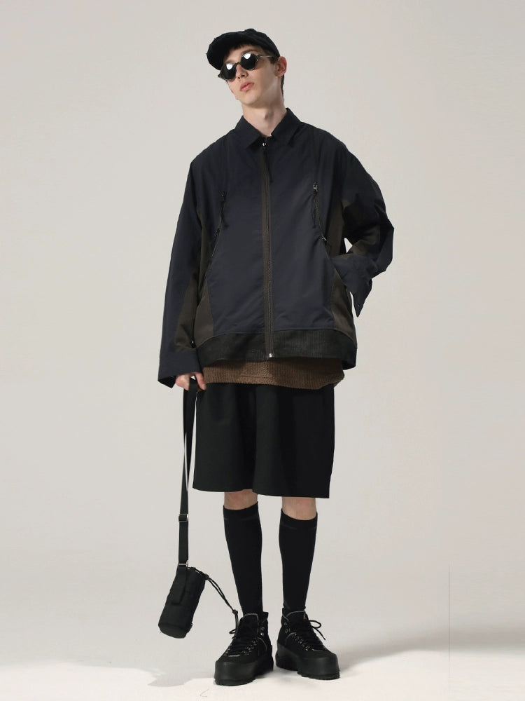 Hybrid Structure Zip Shirt Jacket  OR0509