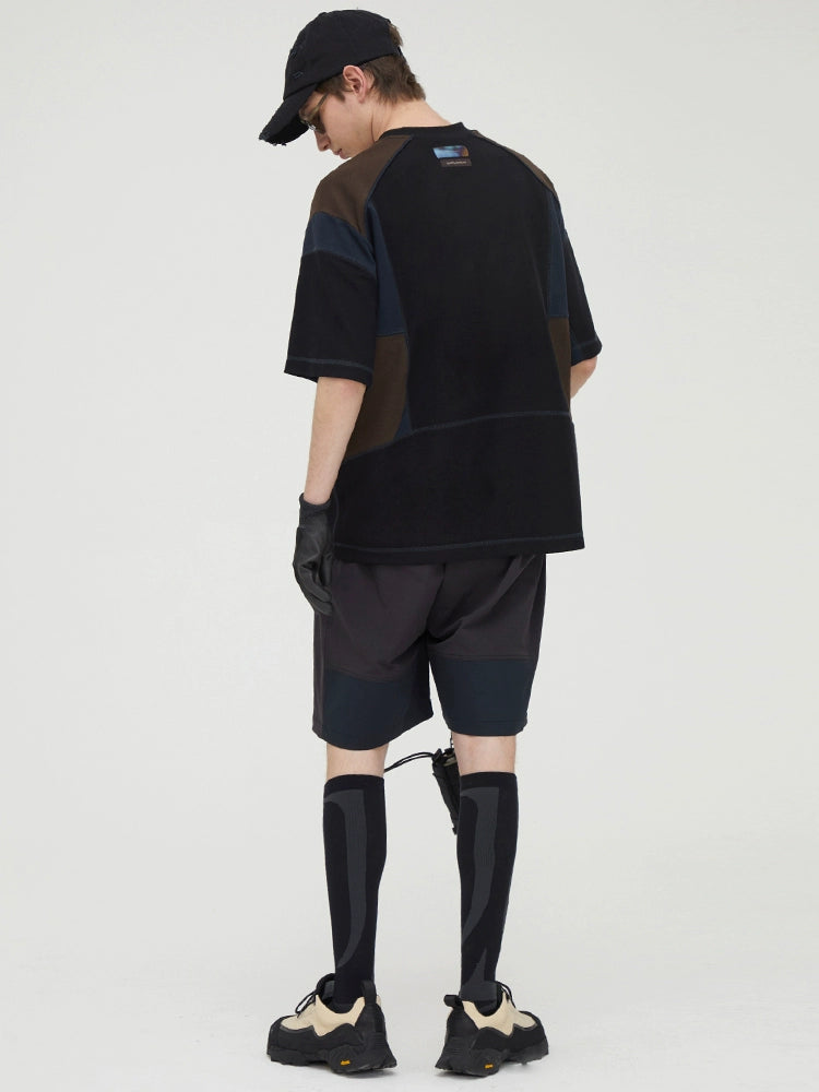 Colorblock Mesh Retro Sport Tee  OR0519