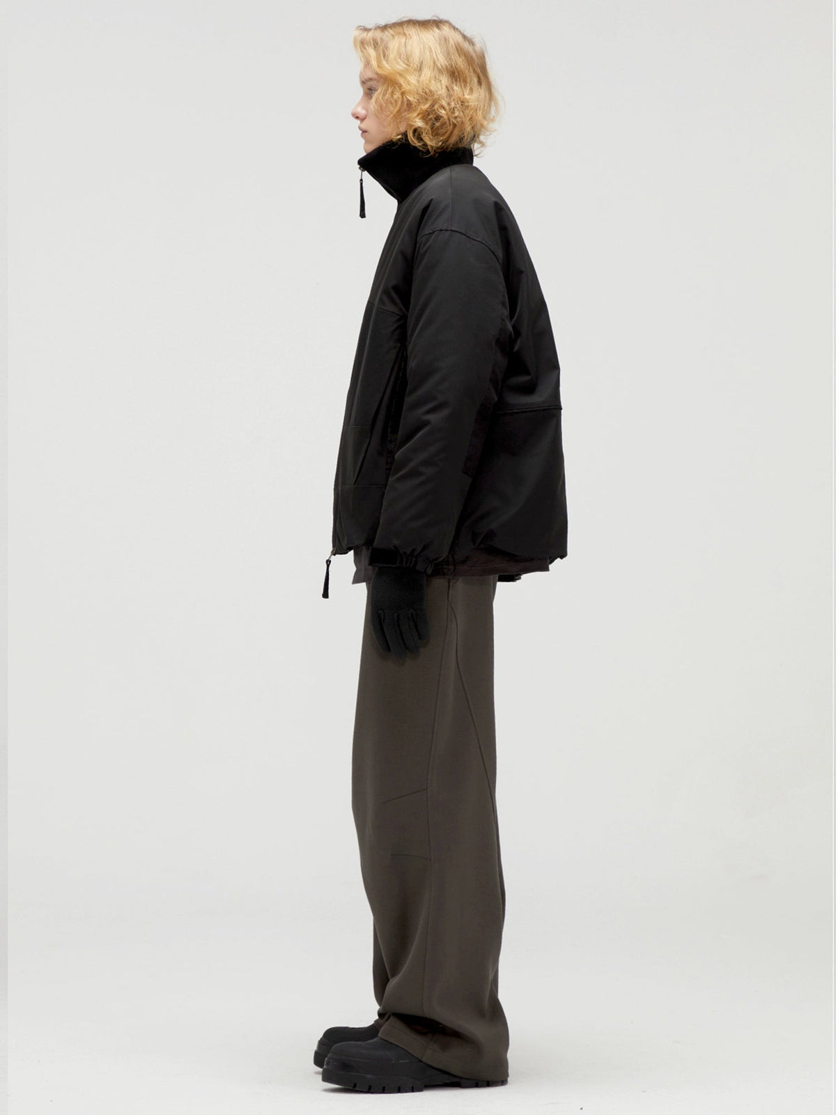 Heavyweight Relaxed Fit Wide-Leg Pants  OR0524