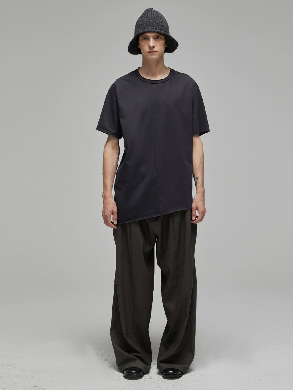Structured Panel Relaxed Fit Tee  OR0527