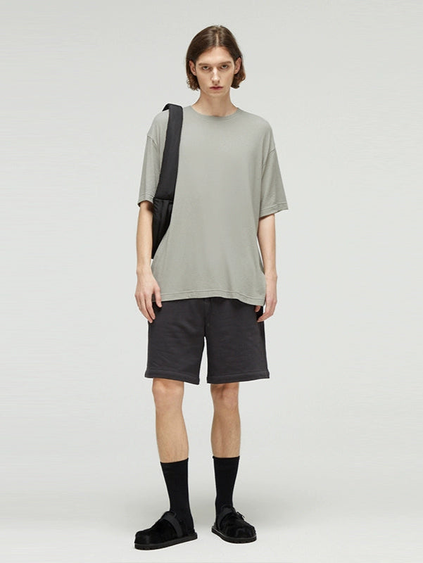 Textured Drape Relaxed Tee  OR0531