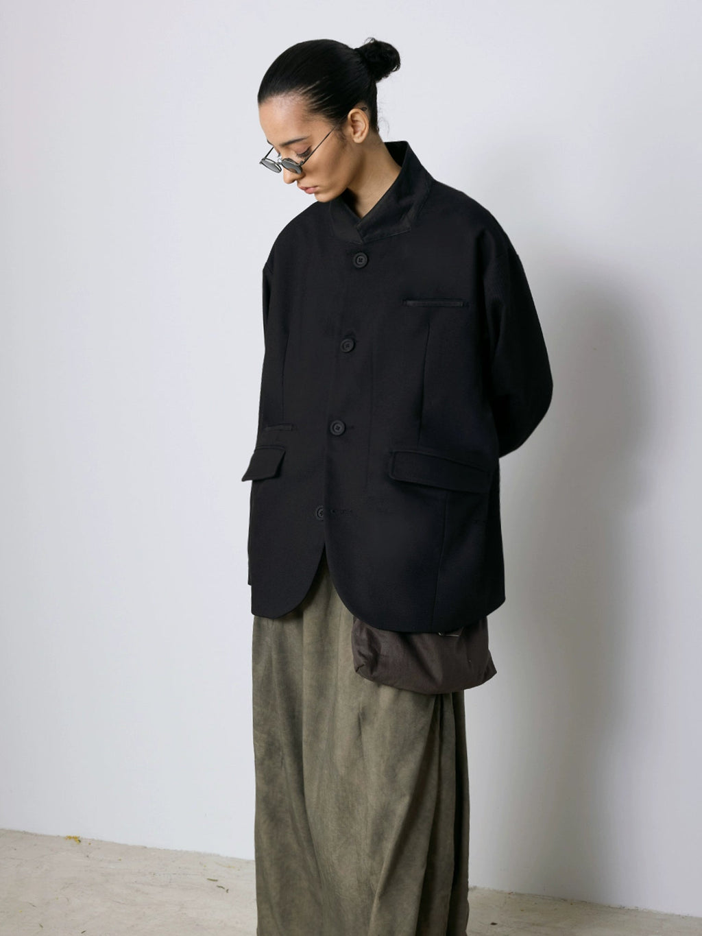 Vintage Multi-Pocket Panel Blazer Jacket  OR0536