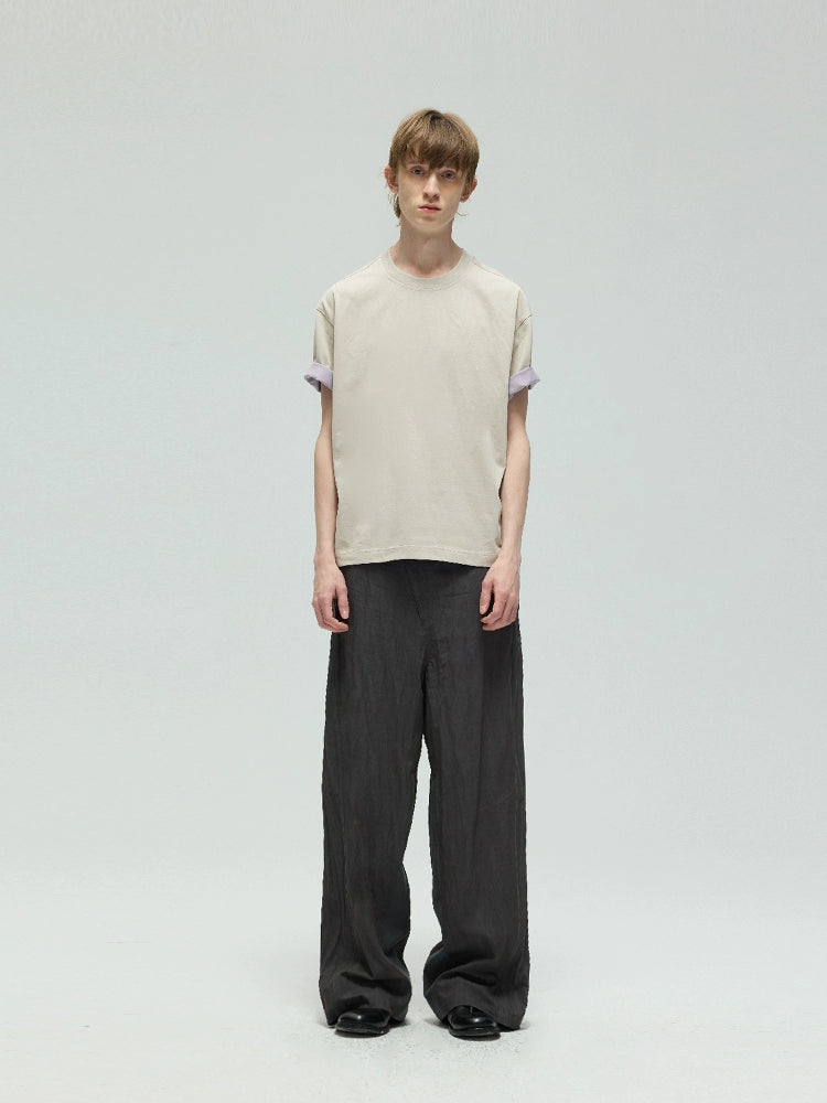 Vintage Deconstructed Straight Pants  OR0545