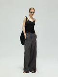 Vintage Deconstructed Straight Pants  OR0545