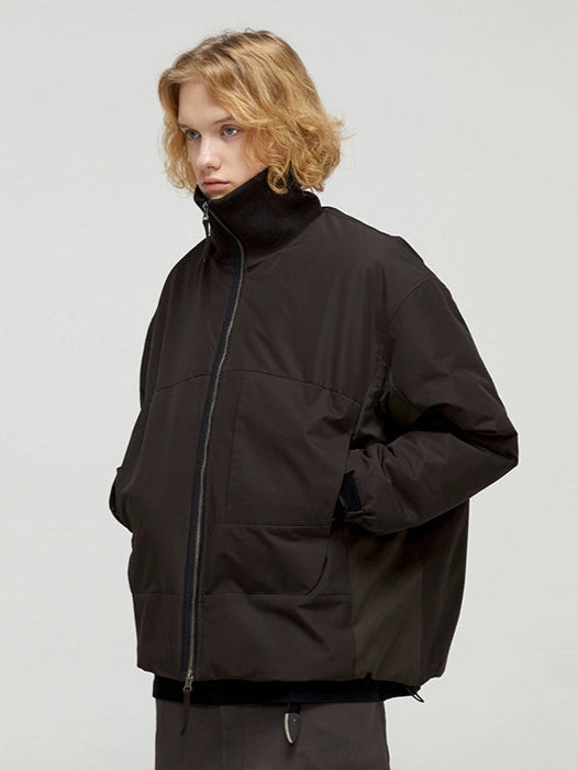 Multi-Color Panel Stand Collar Jacket  OR0550