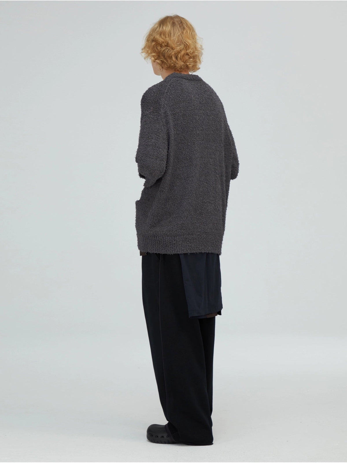 Relaxed Fit V-Neck Knit Cardigan  OR0552