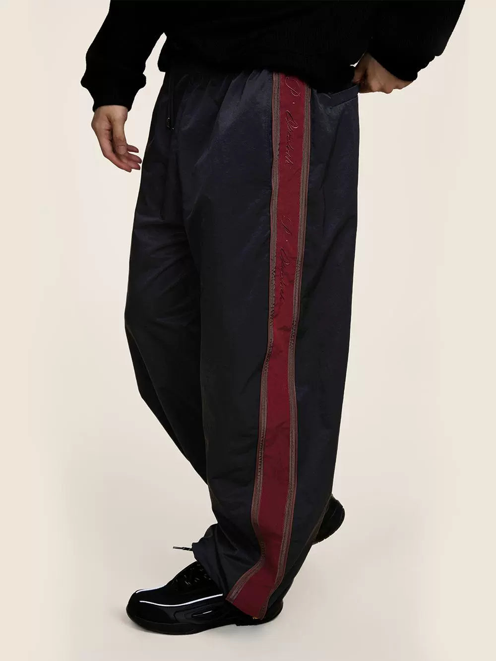 Vintage-Inspired Relaxed Fit Drawstring Pants  OR0560