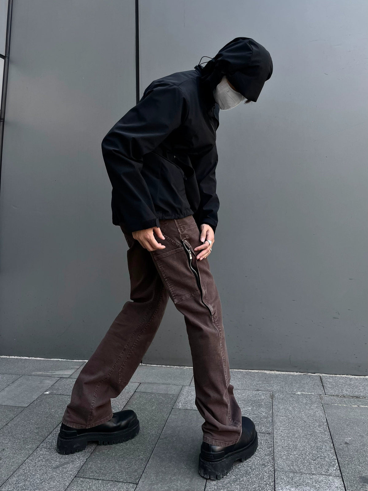 Garment-Dyed Washed Logger Pants  OR0577