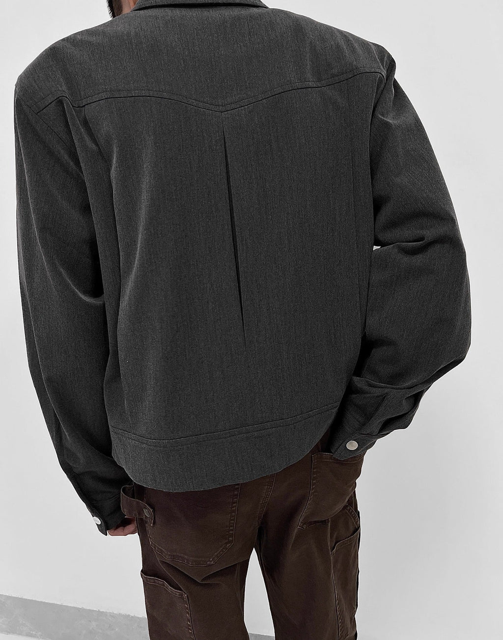 Minimal Wrinkle-Free Tailored Short Jacket  OR0580