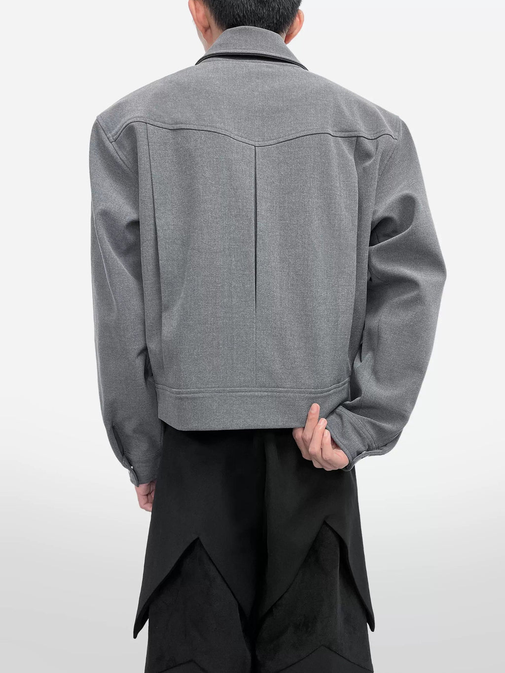 Minimal Wrinkle-Free Tailored Short Jacket  OR0580