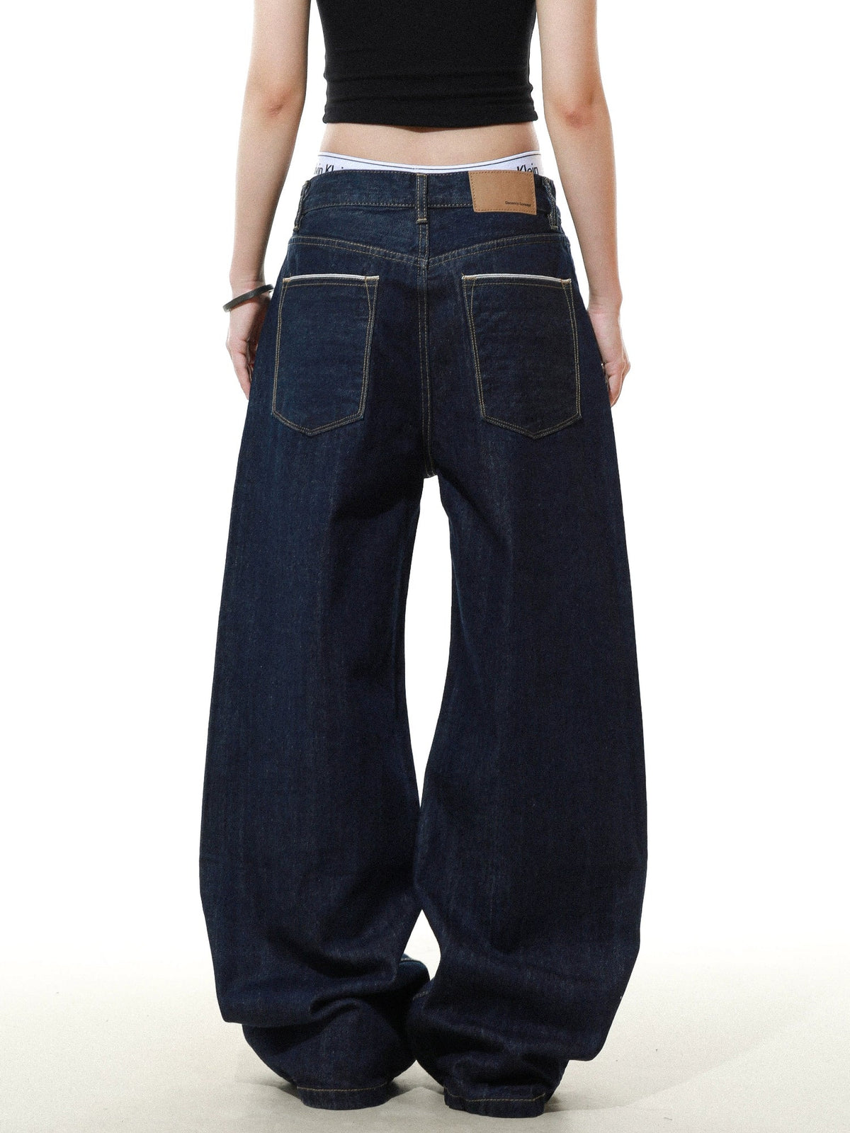 Collision Wide Denim Pants  OR0587