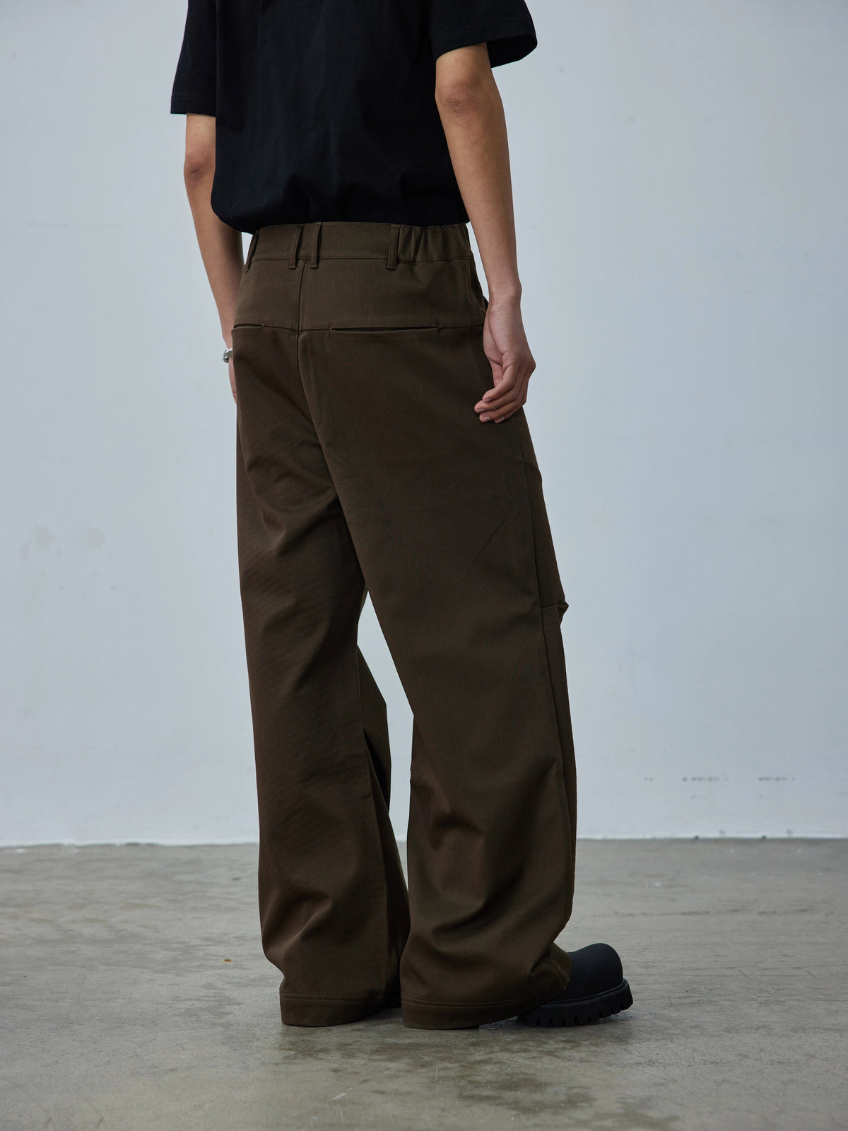 Heavyweight Pleated Straight Loose Pants  OR0597