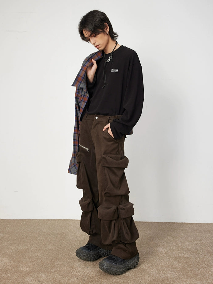 Heavyweight Wool Blend Cargo Pants  OR0598