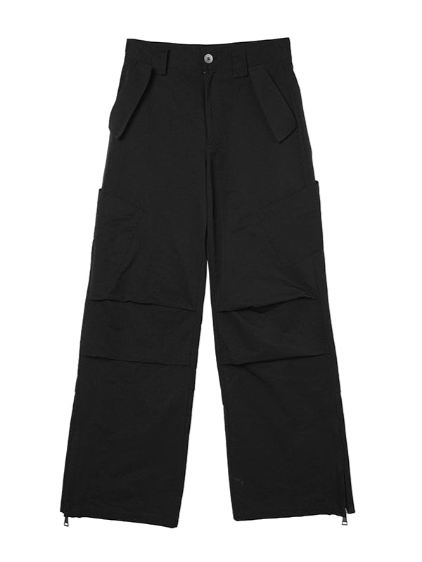 Double Pleat 3D Cut Parachute Pants  OR0599