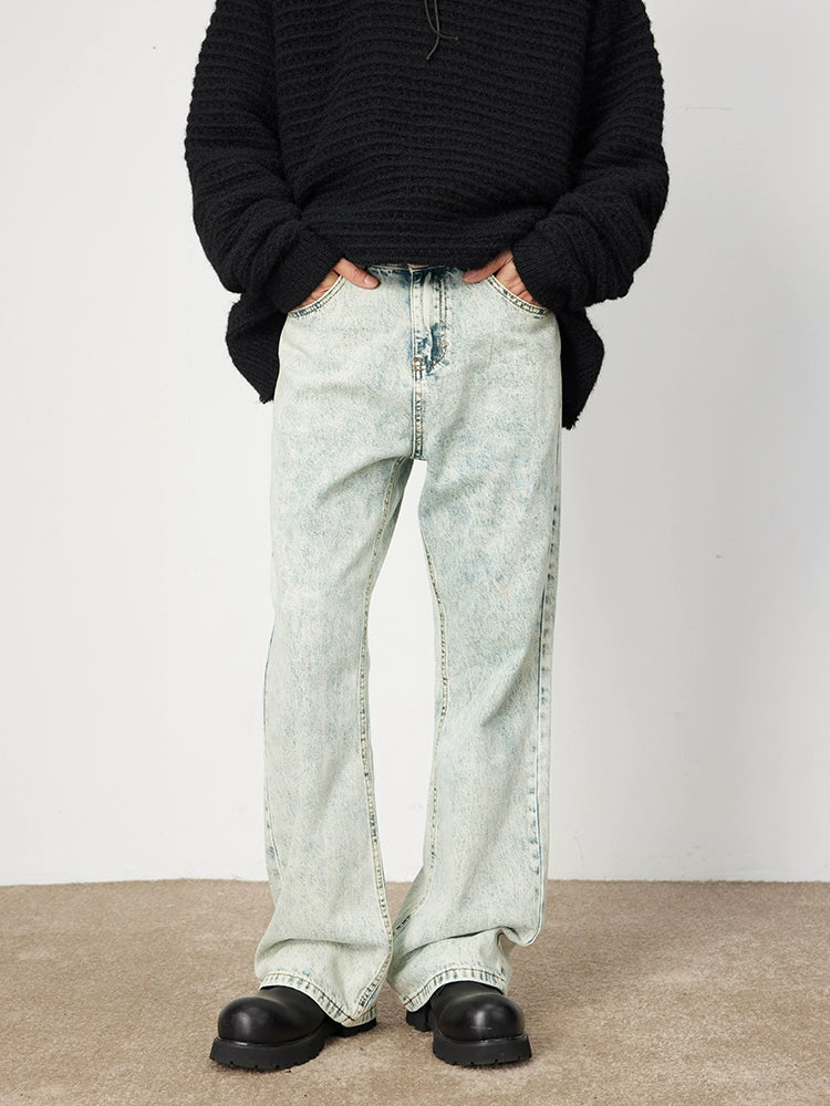 Vintage Fade Color Straight Flared Denim  OR0602