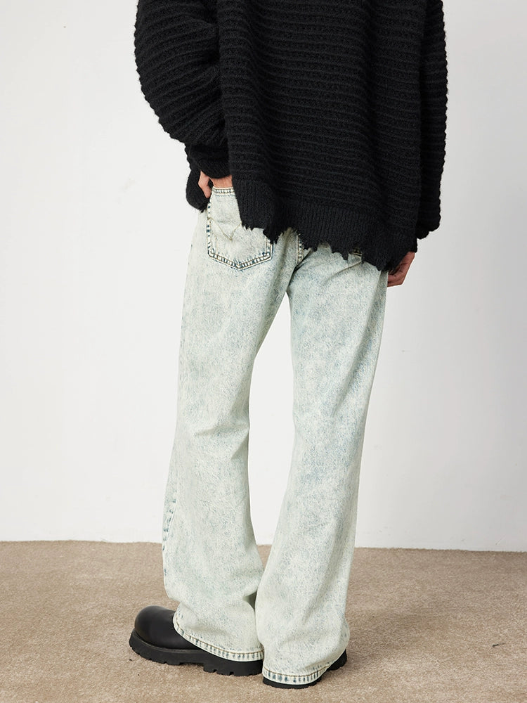Vintage Fade Color Straight Flared Denim  OR0602