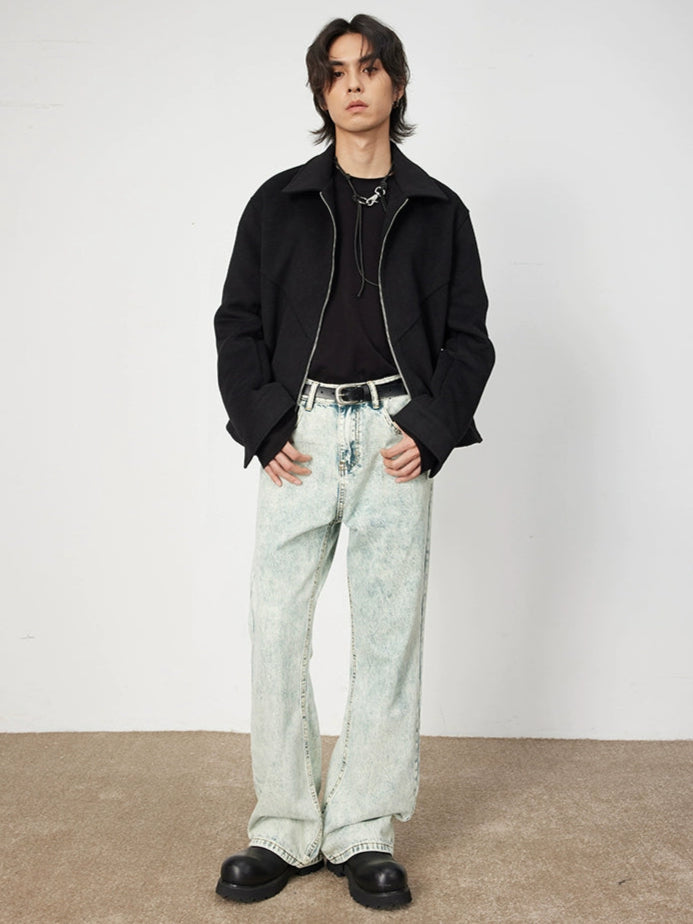 Vintage Fade Color Straight Flared Denim  OR0602