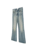 Vintage Wash Whisker Cut Straight Denim  OR0604