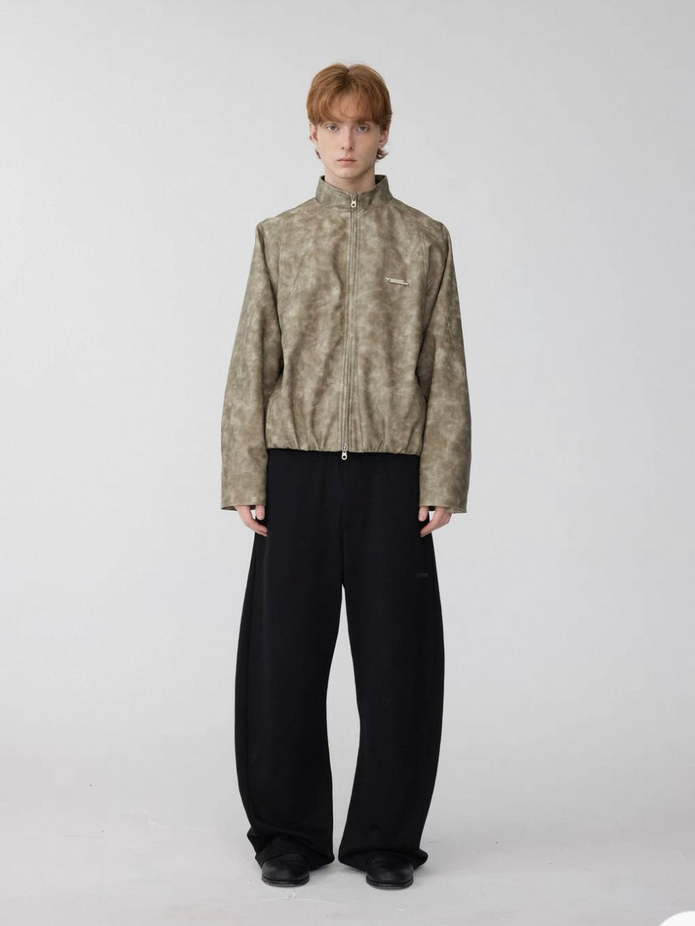 Stand Collar Relaxed Fit Jacket  OR0607
