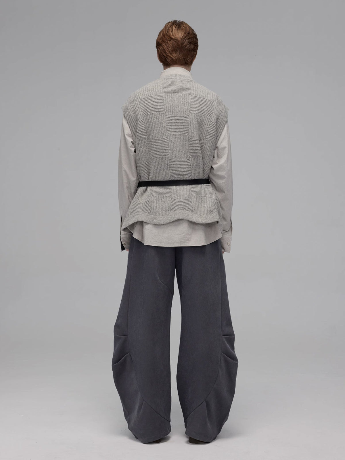 Structured Matte Pleated Balloon Pants  OR0609