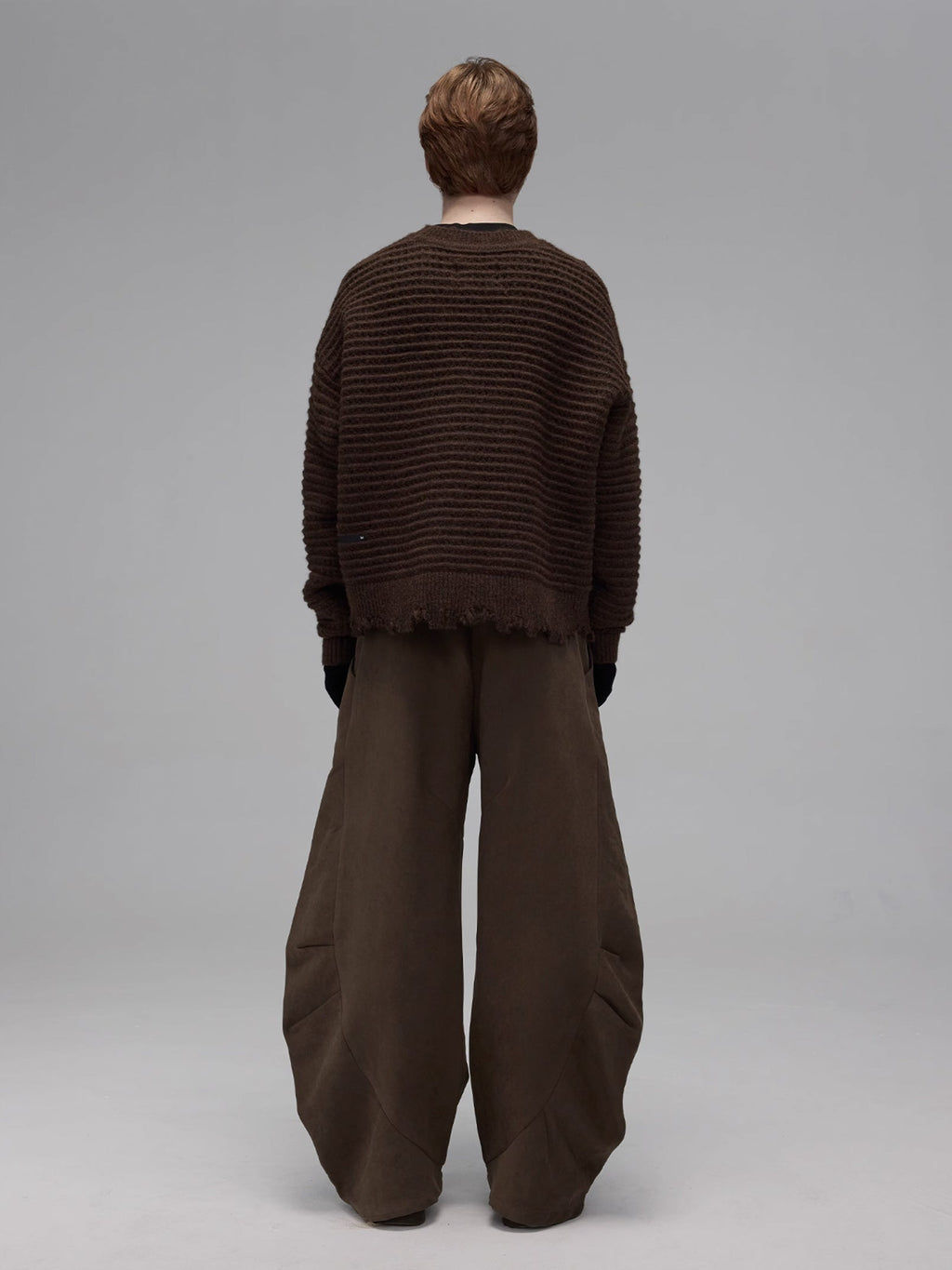 Structured Matte Pleated Balloon Pants  OR0609