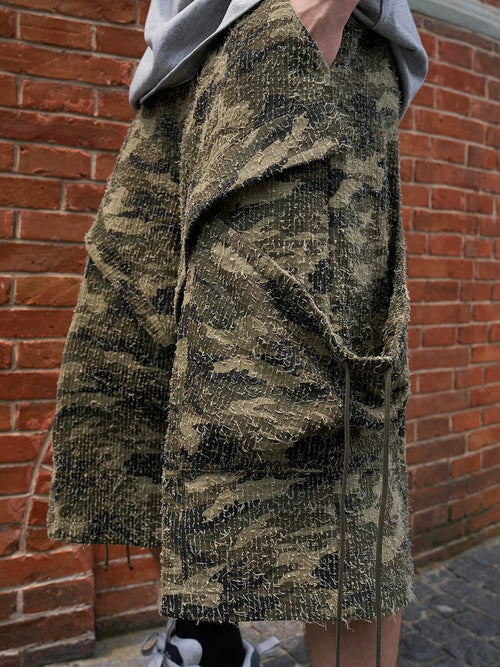 Camouflage Large Pockets Half Pants  OR0614