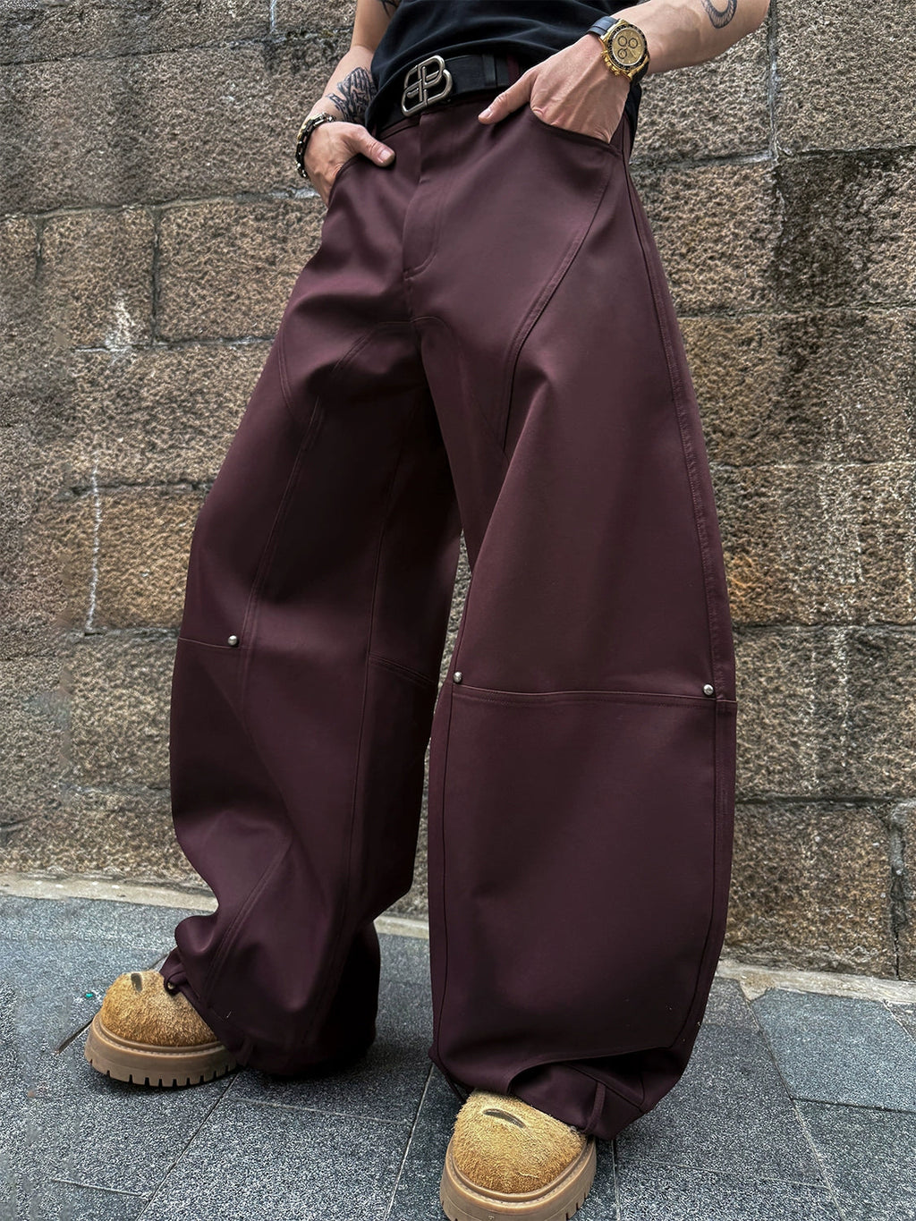 Double Win Wide Denim Pants  OR0615