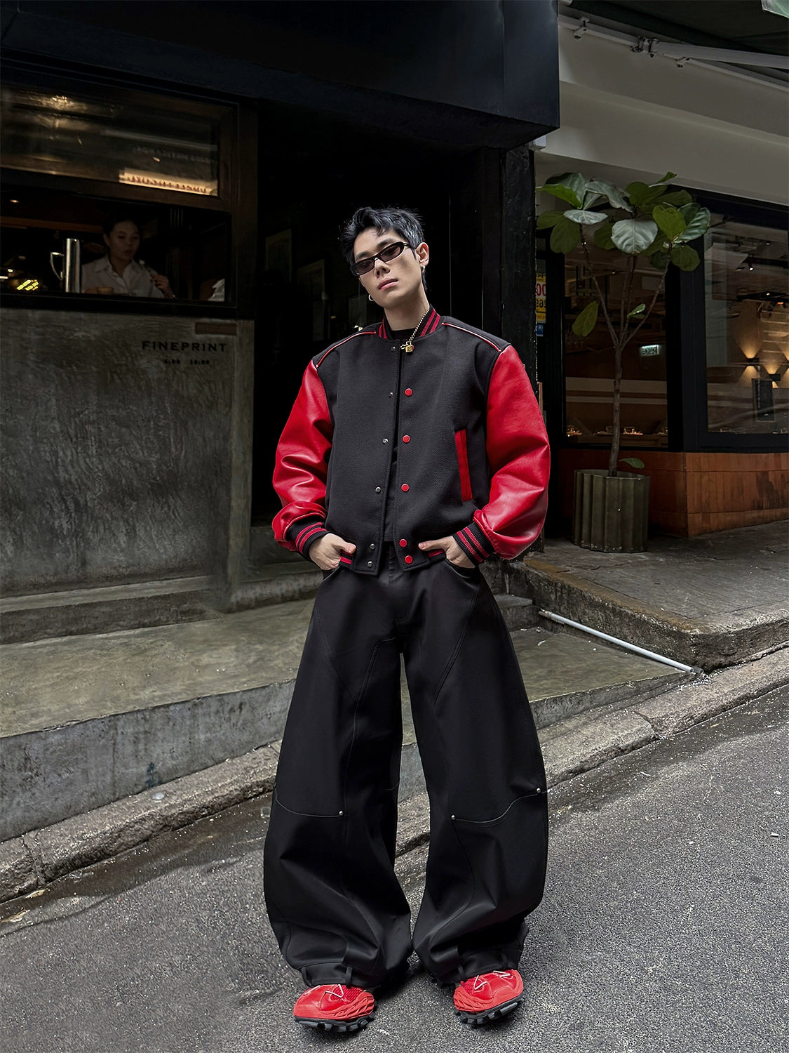 Double Win Wide Denim Pants  OR0615