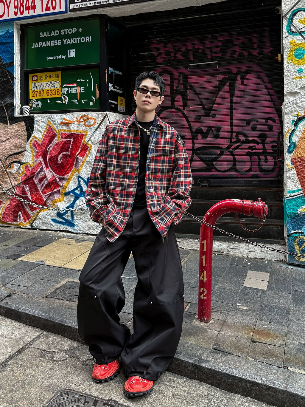 Double Win Wide Denim Pants  OR0615