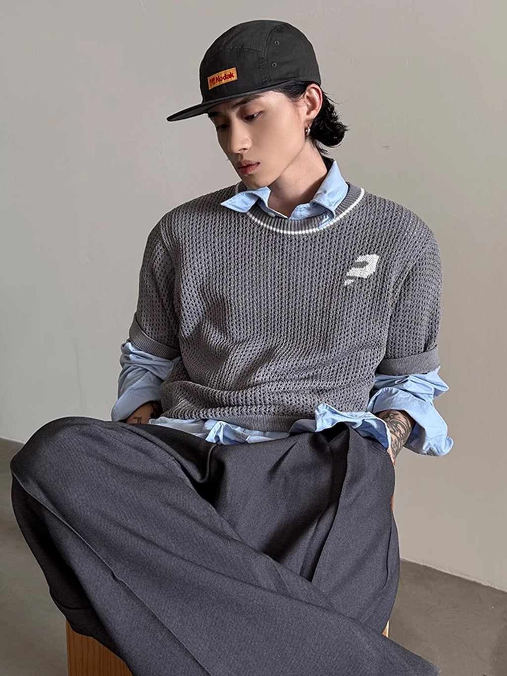 Mesh Knit Tee  OR0618