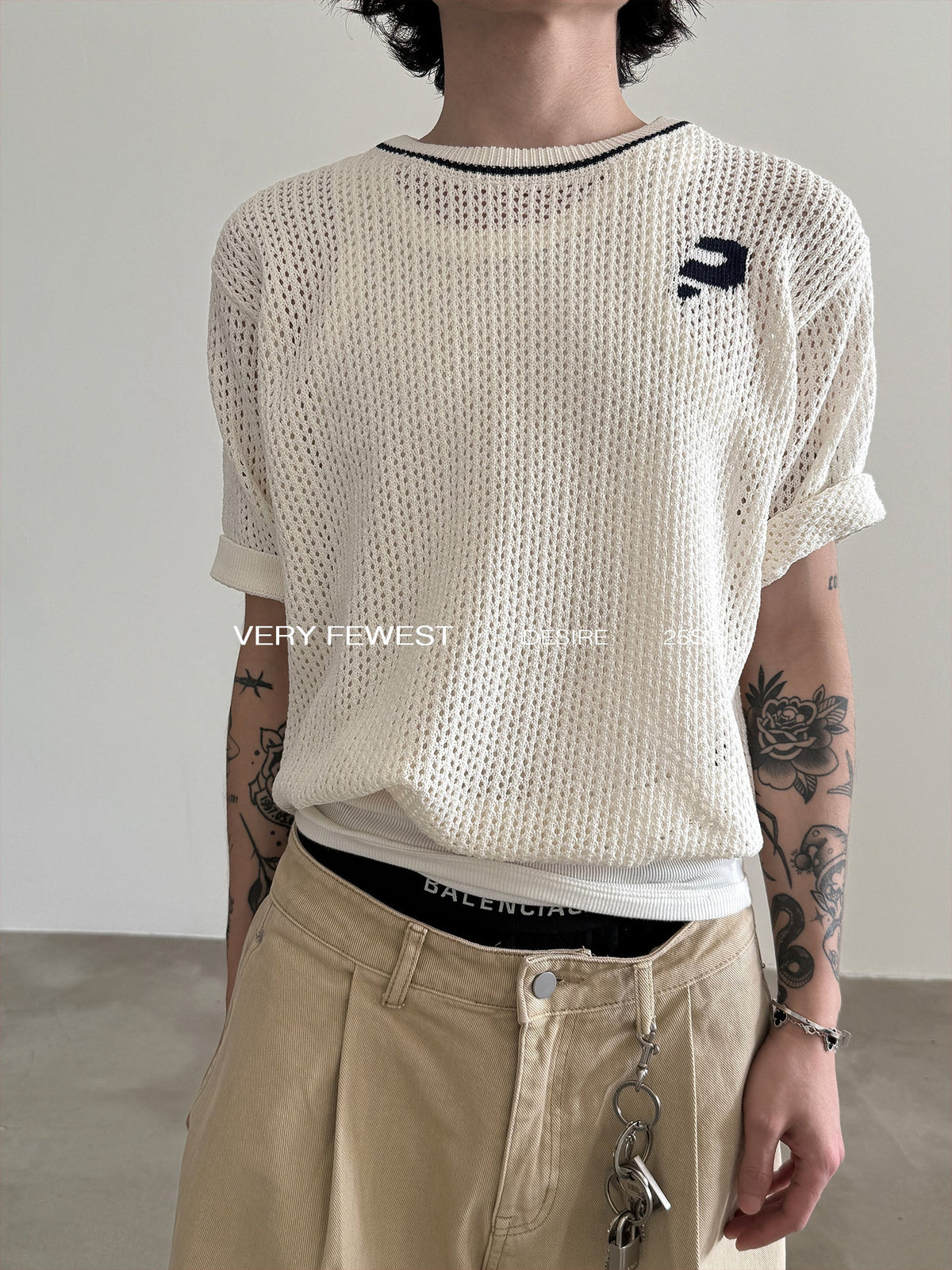 Mesh Knit Tee  OR0618